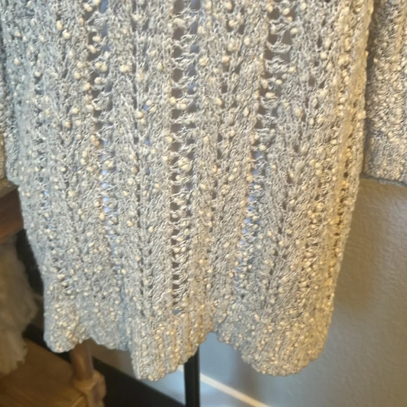 SLEEPING ON SNOW Anthropologie Beige Wool Blend Cowl Neck Sweater Size Small - Picture 3 of 8